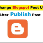 change blogger url