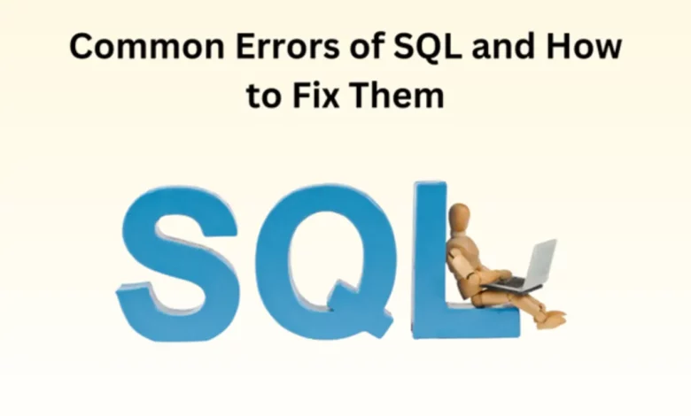 Common Errors of SQL