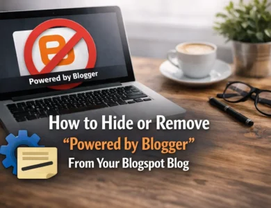 Hide or Remove Powered by Blogger From Blogspot
