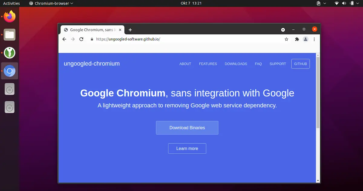 Ungoogled Chromium Browser