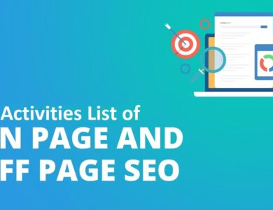 On Page and Off Page SEO Activities