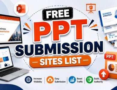 Free PPT Submission Sites List for Presentation Sharing and SEO