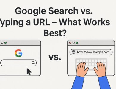Google Search vs Typing a URL