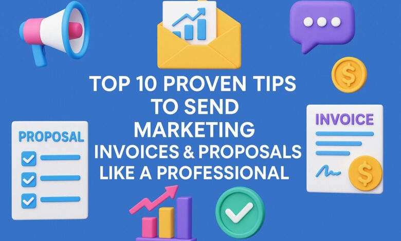 Tips to Send Marketing Invoices & Proposals Like a Professional