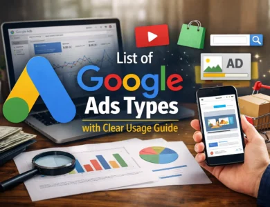 List of Google Ads Types
