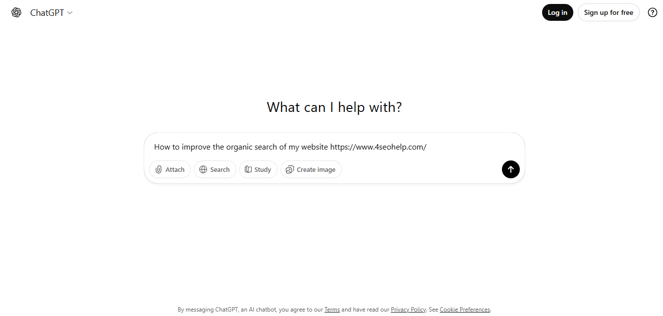 ChatGpt - 4 SEO Help