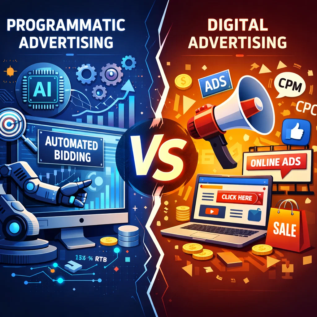 Programmatic Advertising vs Digital Advertising