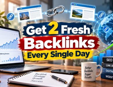 Get 2 Fresh Backlinks Every Single Day